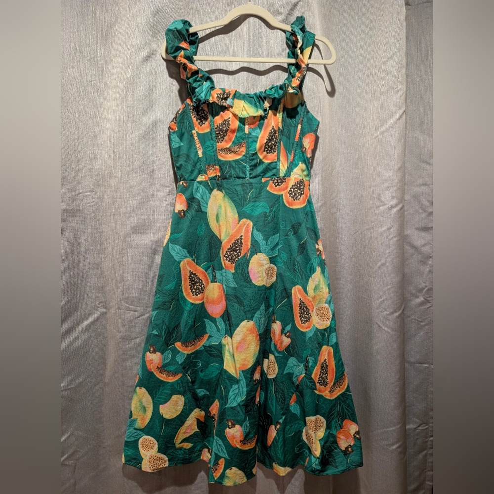 Floral Green Dress